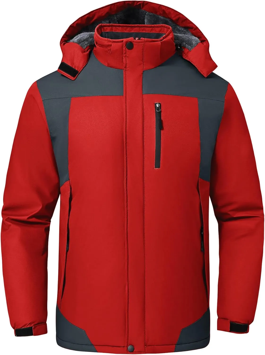 Men’s Skiing Jacket Waterproof windproof Rain Jackets with Hood