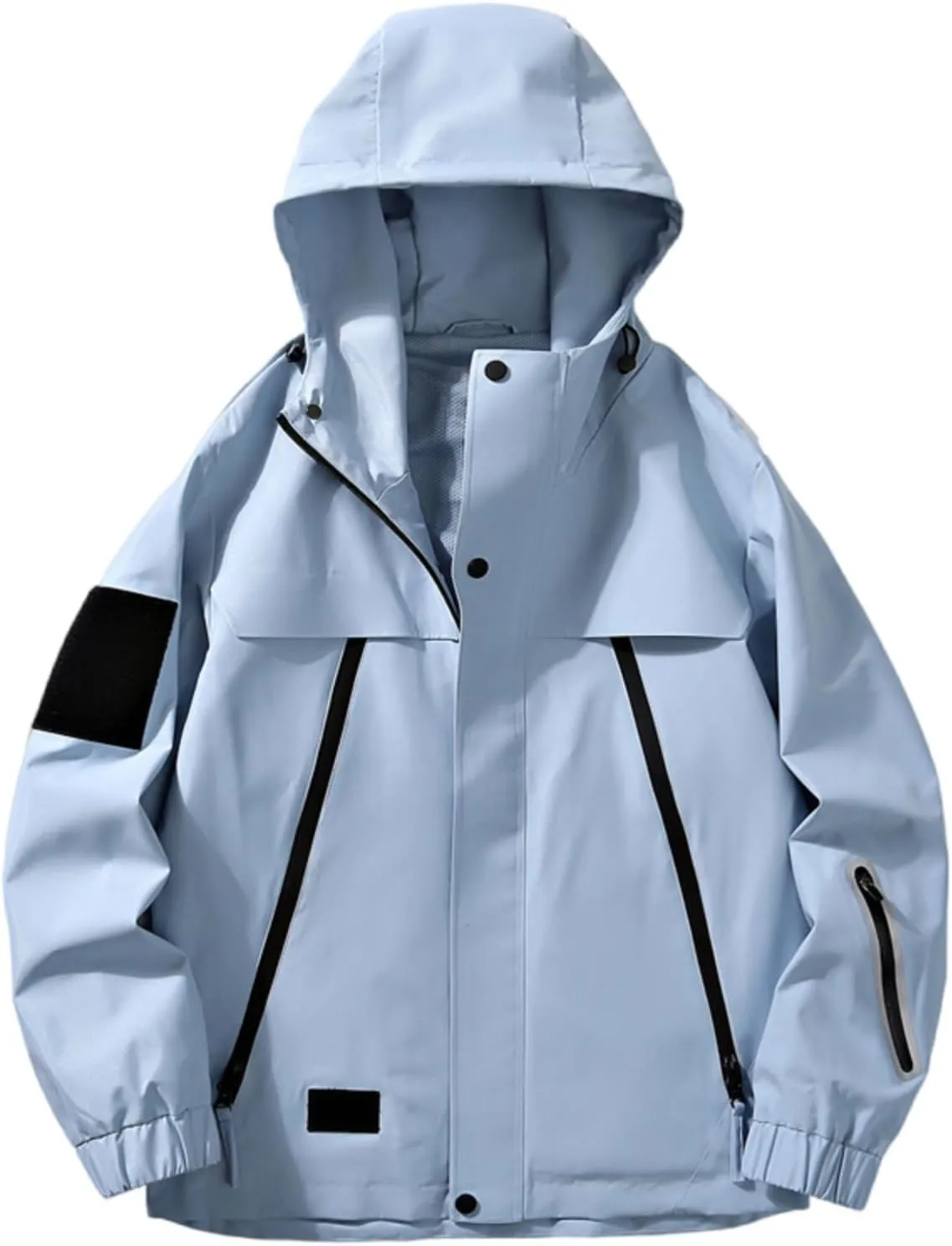 Men'S Waterproof And Windproof Jacket For Outdoor Activities Fishing Hiking Mountaineering Hooded Jacket.