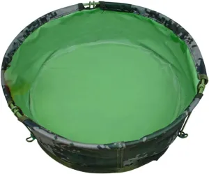 Mikikit Collapsible Tub for Camping Portable Wash Basin Outdoor Water Barrel Durable Material Lightweight Easy to Carry Random Color