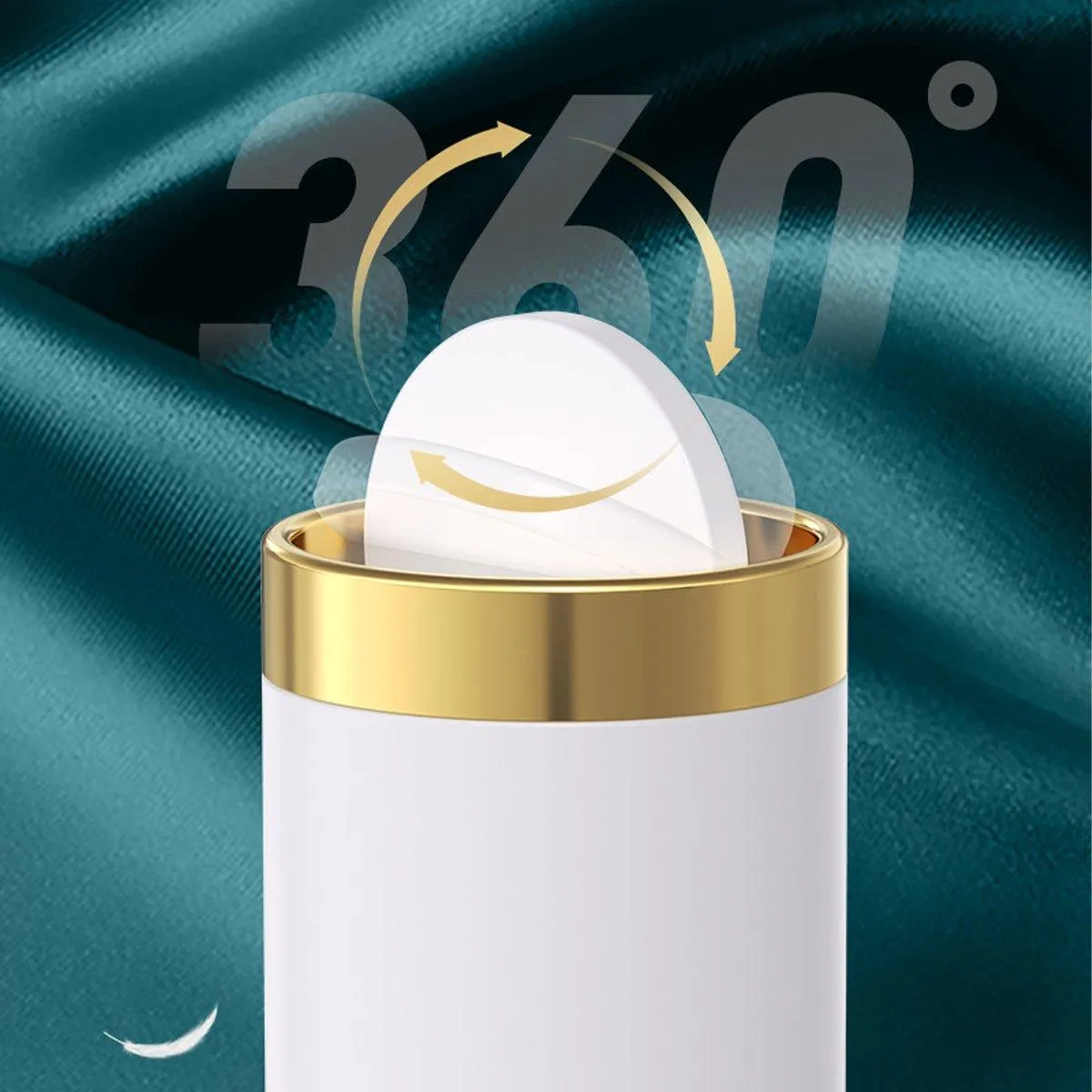 Mini Round Desktop Trash Bin Multifunctional Household Storage Organizer Bin