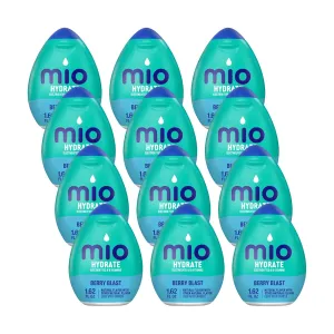 MiO Sport Berry Blast Liquid Water Enhancer, Caffeine Free, 1.62 fl oz (Pack of 12)