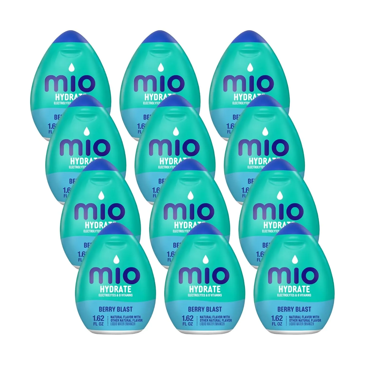 MiO Sport Berry Blast Liquid Water Enhancer, Caffeine Free, 1.62 fl oz (Pack of 12)
