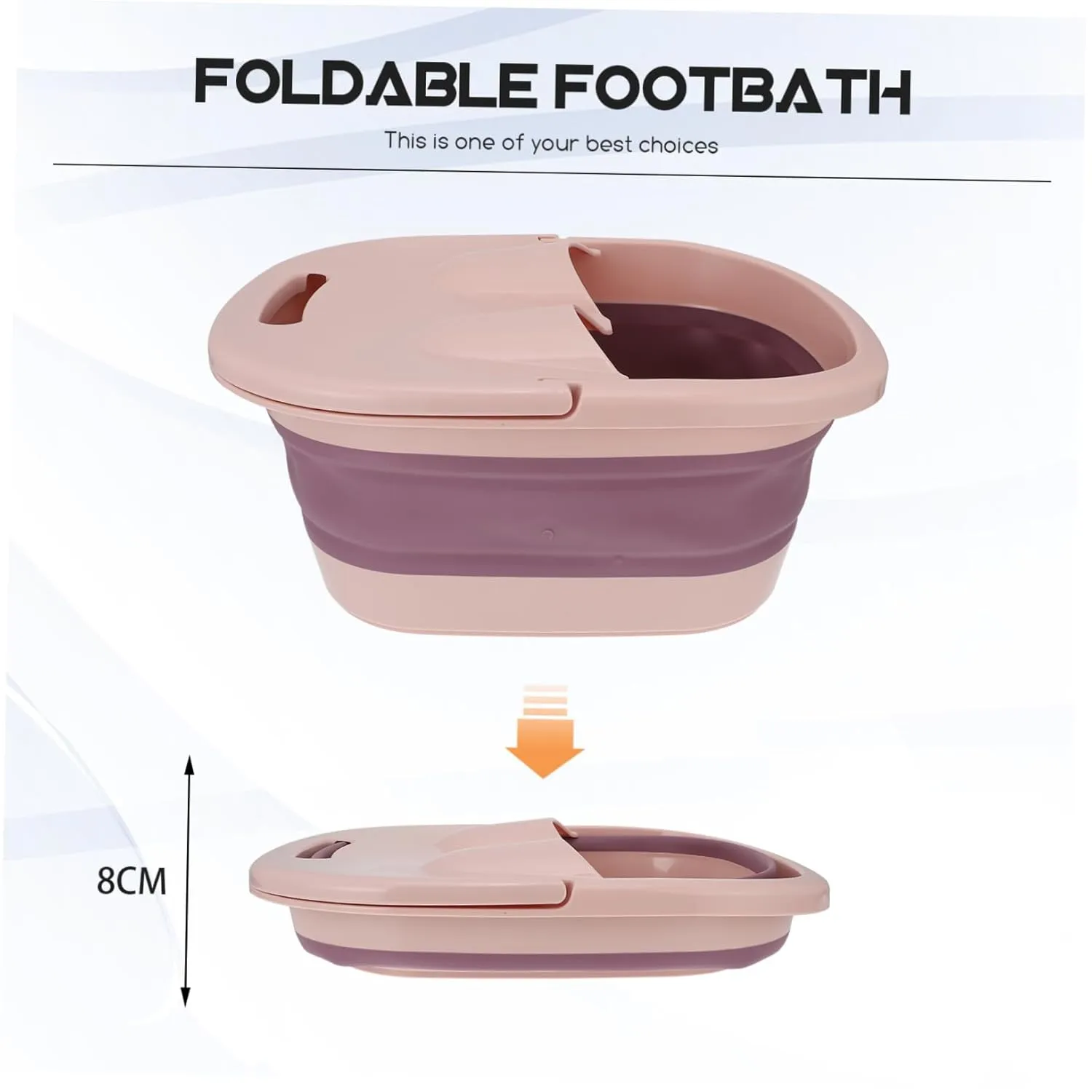 Mobestech Foot Soaking Bucket Foldable Foot Bath for Soothing Foot Relaxation Home Use