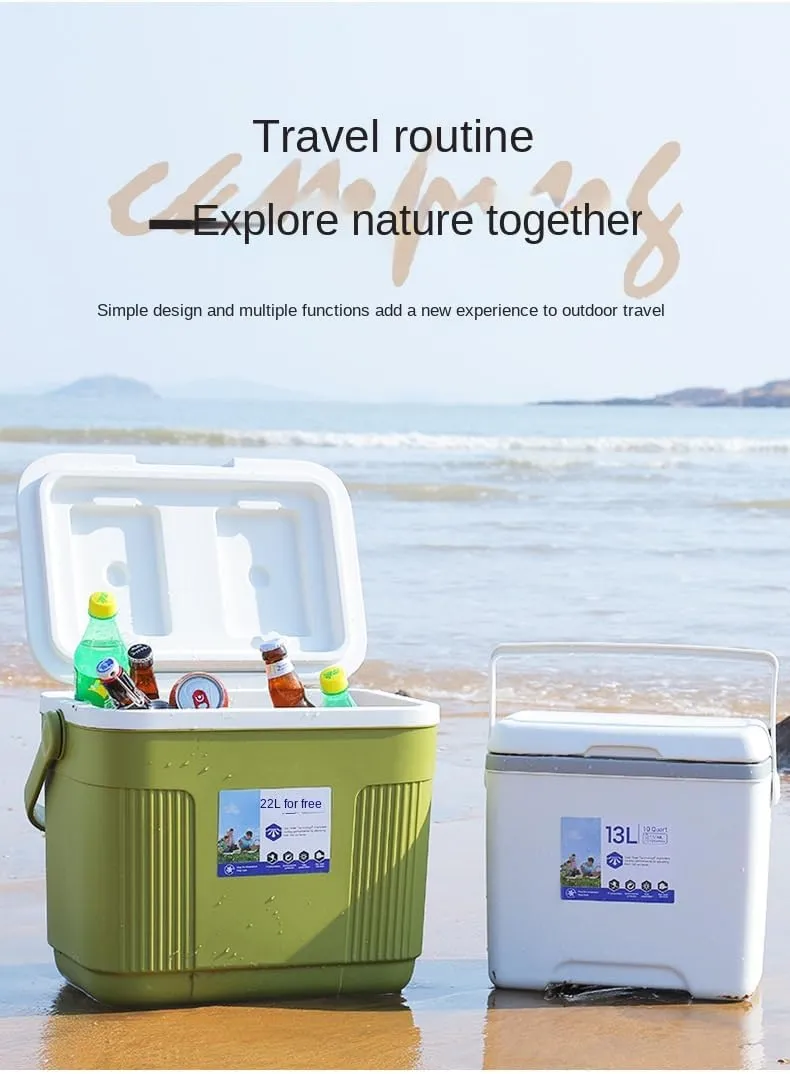 [Mokcoliy] Portable Insulated Cooler Box【Perfect for Camping & Road Trips】- Keep Your Food & Drinks, for Outdoor Activities and Food Delivery Services