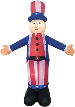 Morris Costumes Inflatable Uncle Sam Decoration