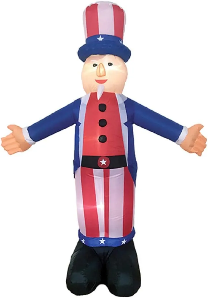 Morris Costumes Inflatable Uncle Sam Decoration