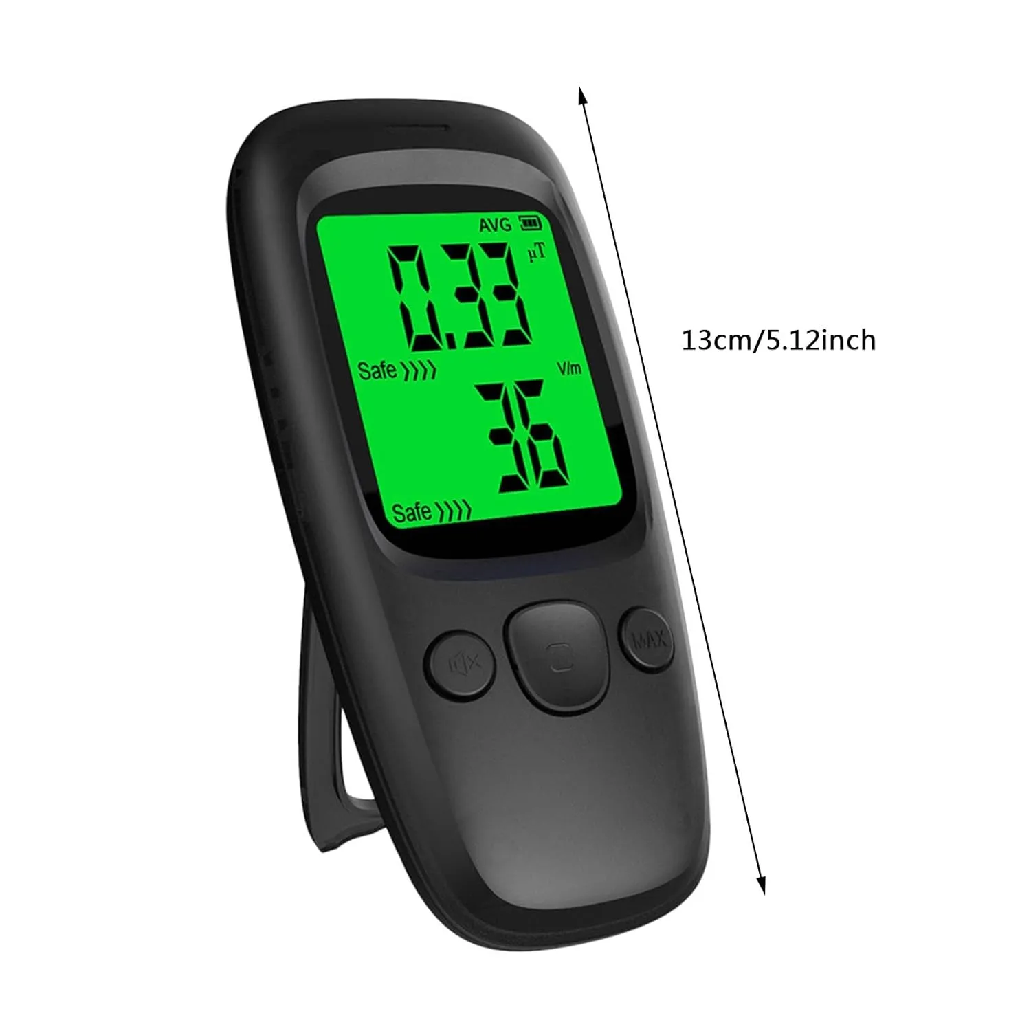 Multi Nuclear Radiation Detector Geiger Counter Radiation Detector Radiation Dosimeter with LCD Display Portable Handheld Beta Gamma X-ray Rechargeable Radiation Monitor Meter (Style-09)