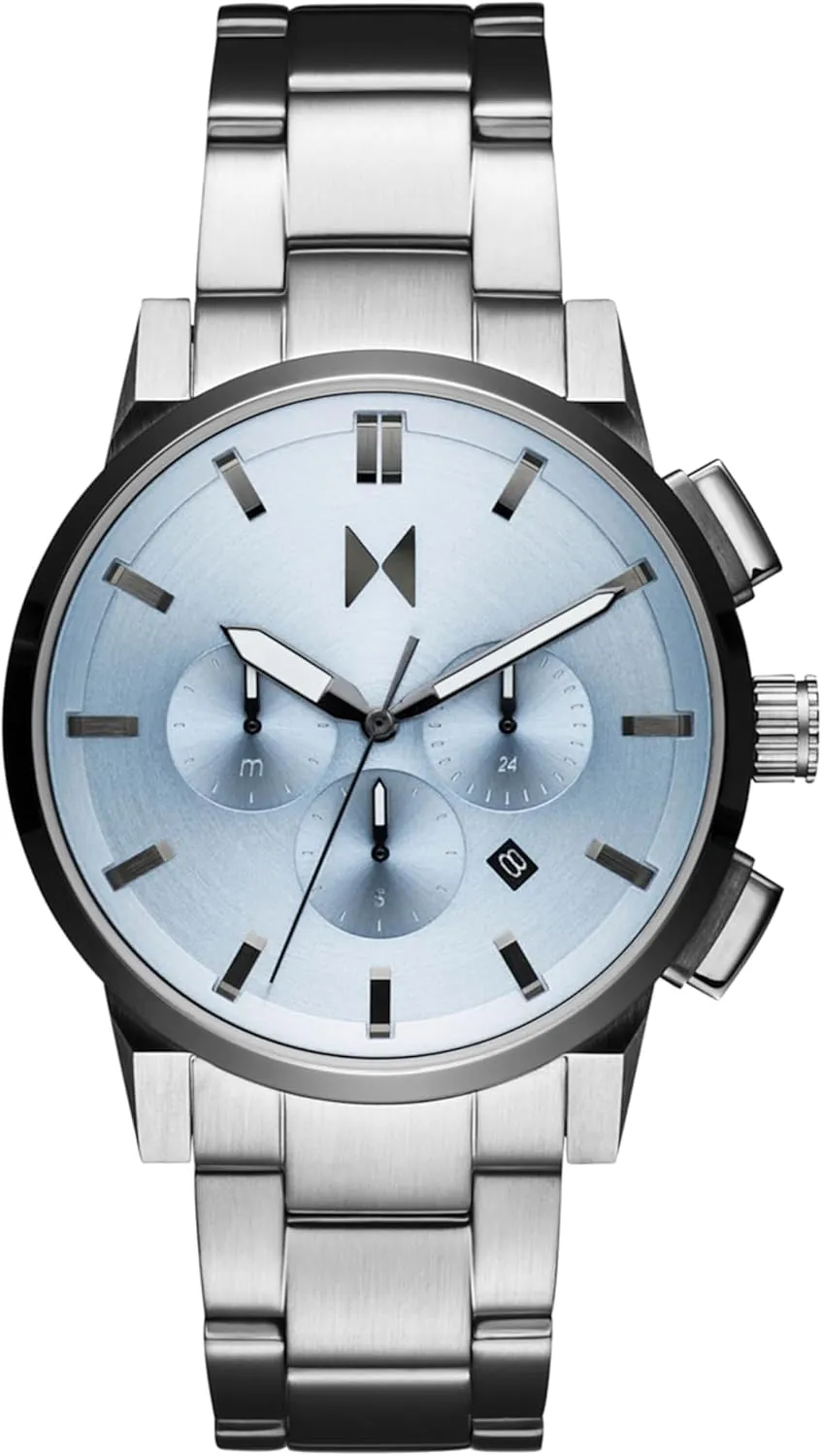 MVMT Chrono II Men’s Chronograph Watch – Ceramic Bracelet, Water Resistant, Minimalist Timepiece, Gift for Him