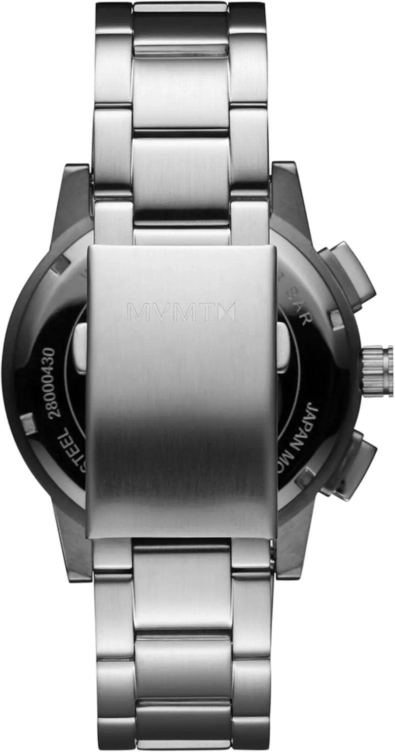 MVMT Chrono II Men’s Chronograph Watch – Ceramic Bracelet, Water Resistant, Minimalist Timepiece, Gift for Him