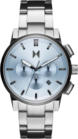 MVMT Chrono II Men’s Chronograph Watch – Ceramic Bracelet, Water Resistant, Minimalist Timepiece, Gift for Him