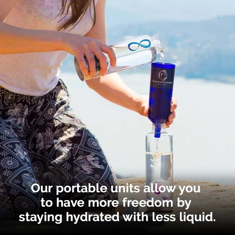 Natural Action Cobalt Blue Portable Water Revitalizer