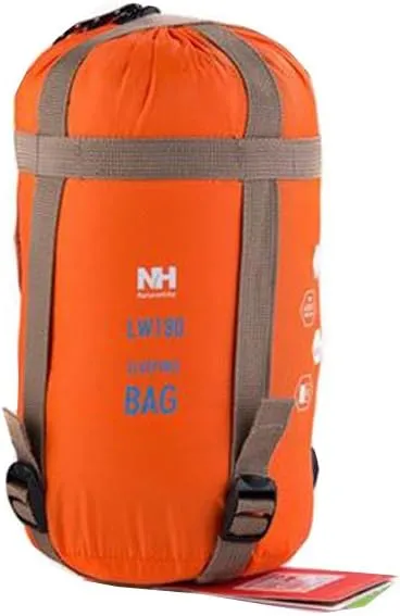 Naturehike Orange Sleeping Bag Ultralight Adult Portable Outdoor Camping Hiking Sleeping Bags Spring Autumn 1.9 * 0.75m