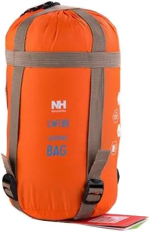 Naturehike Orange Sleeping Bag Ultralight Adult Portable Outdoor Camping Hiking Sleeping Bags Spring Autumn 1.9 * 0.75m
