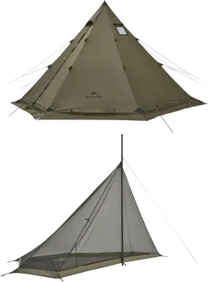 Naturehike Ranch Fire Teepee with Mesh Inner, Hot Tent with Stove Jack