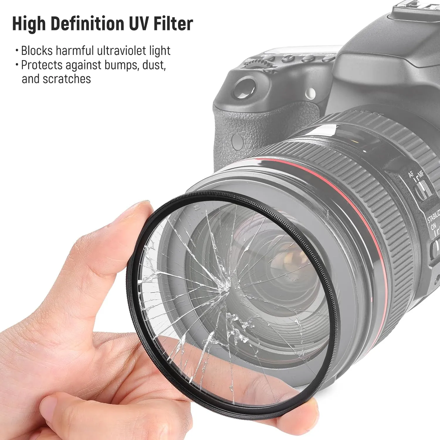 NEEWER 72mm UV/CPL/ND Lens Filter Kit with Hard Shell Storage Case, Multicoated Optical Glass & Aluminum Alloy Frame, UV   Circular Polarizer (CPL)   Neutral Density (ND4) Filter for 72mm Camera Lens
