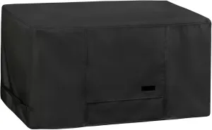 NettyPro Deck Box Cover, Fade Resistant Waterproof Outdoor Patio Storage Box Bench Cover for Rectangular 150-230 Gallon Resin Large Deck Box, 62 x 30 x 28 inch, Black