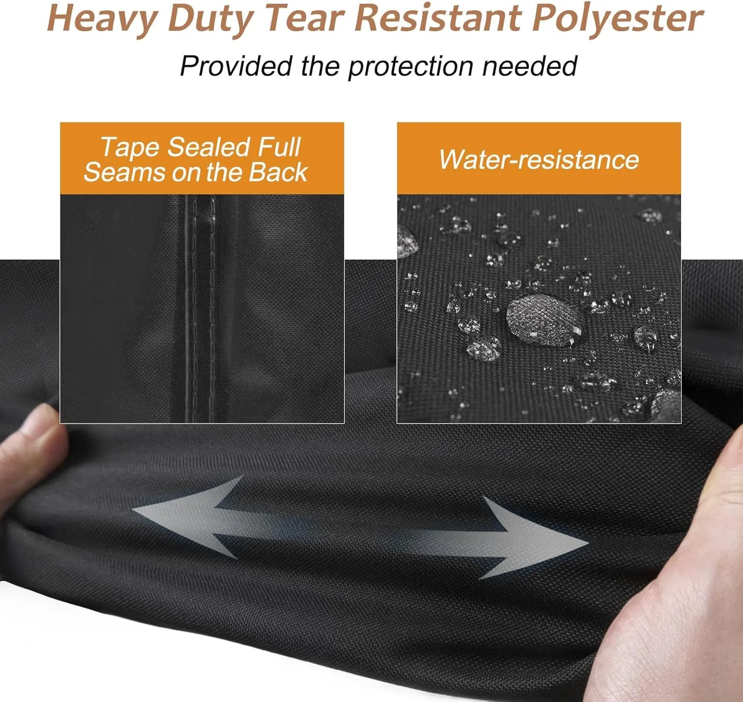 NettyPro Deck Box Cover, Fade Resistant Waterproof Outdoor Patio Storage Box Bench Cover for Rectangular 150-230 Gallon Resin Large Deck Box, 62 x 30 x 28 inch, Black