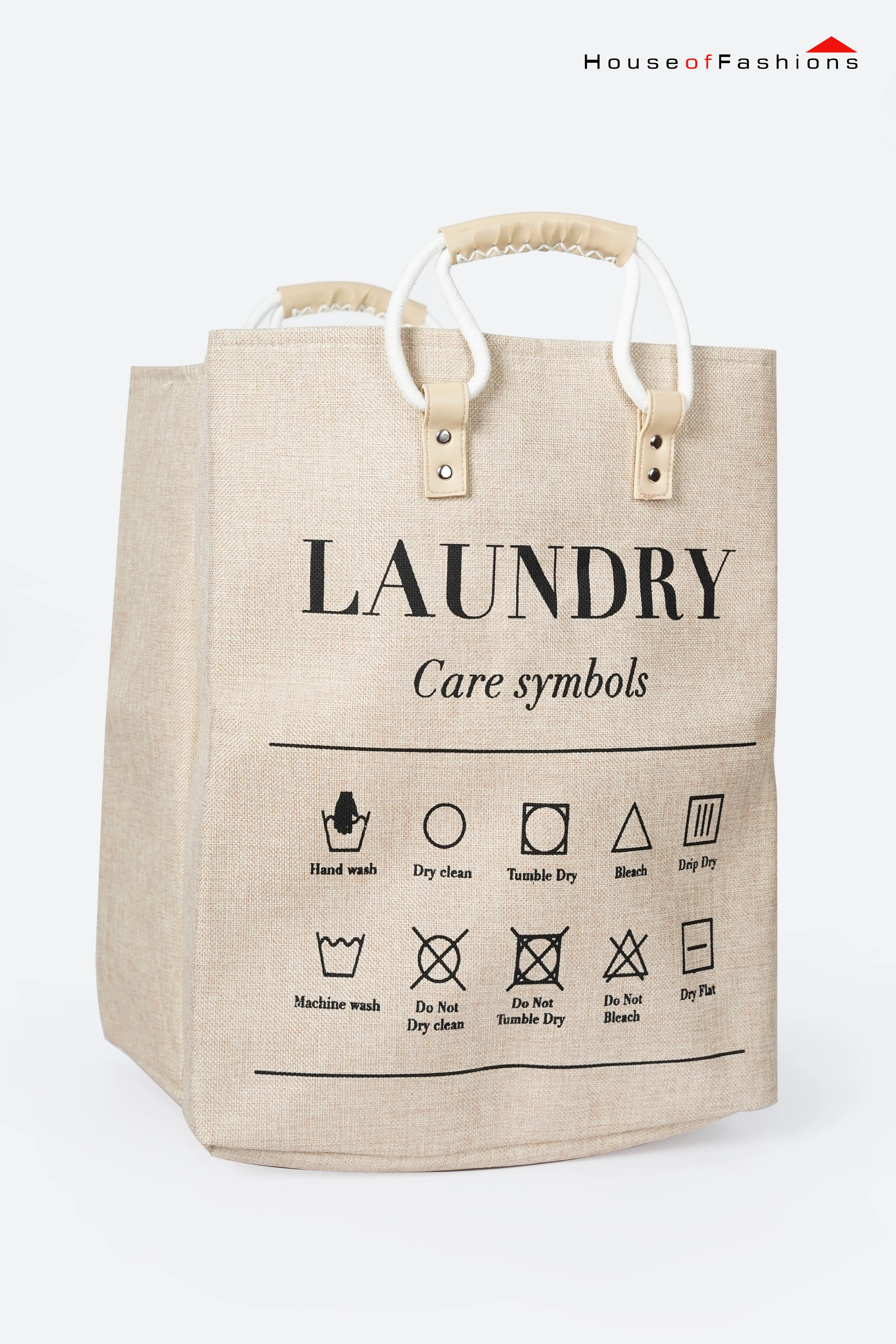 New Laundry Basket Leather Handle Waterproof Large Cotton Linen Storage Basket Kids Toys Foldable Dirty Clothing Organizer Bin