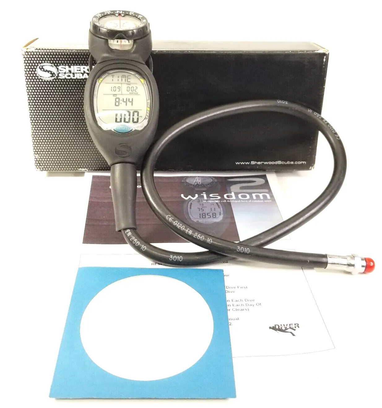 NEW Sherwood WISDOM 2 Air Integrated Scuba Dive Air & Nitrox Computer   Compass