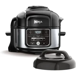 Ninja FD101 10-in-1 5-Quart Pressure Cooker & Air Fryer (Stainless Black) Refurbished