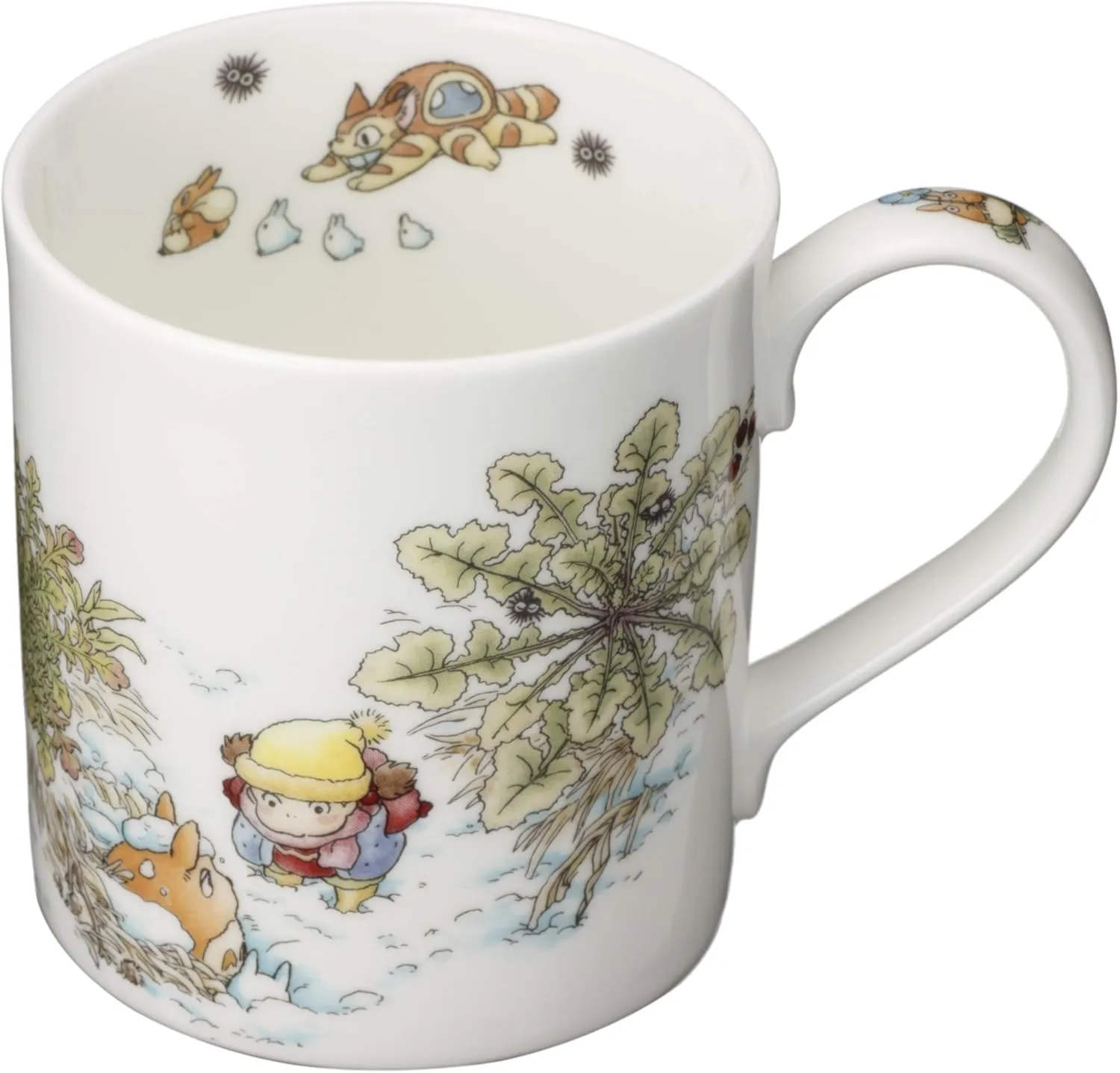 Noritake 4660-1J/T97265 Bone China Mug, 13.5 fl oz (400 cc), My Neighbor Totoro Oinu no Fuguri, Microwave Safe, 1 Piece