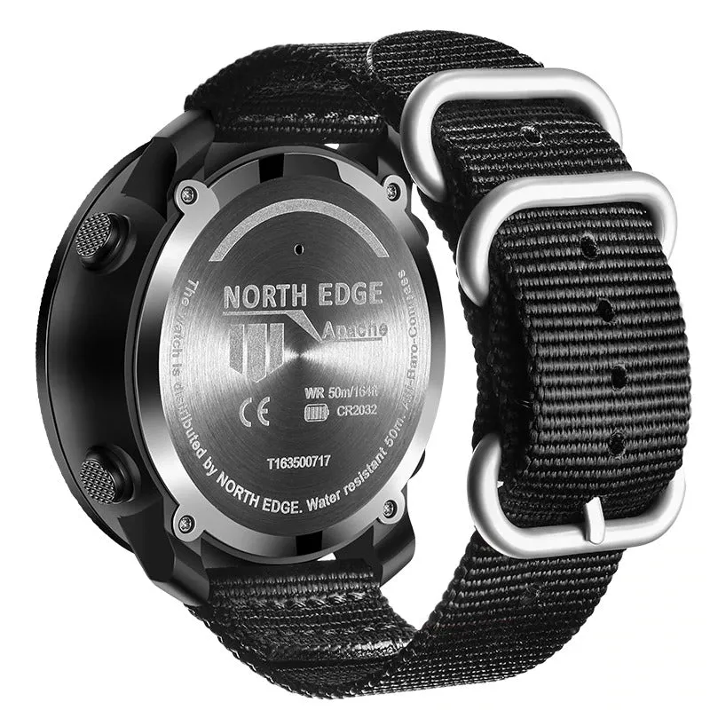 North Edge APACHE 3 Outdoor Digital Military Watch | Altimeter Barometer Compass