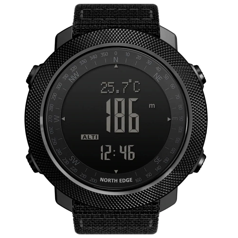 North Edge APACHE 3 Outdoor Digital Military Watch | Altimeter Barometer Compass
