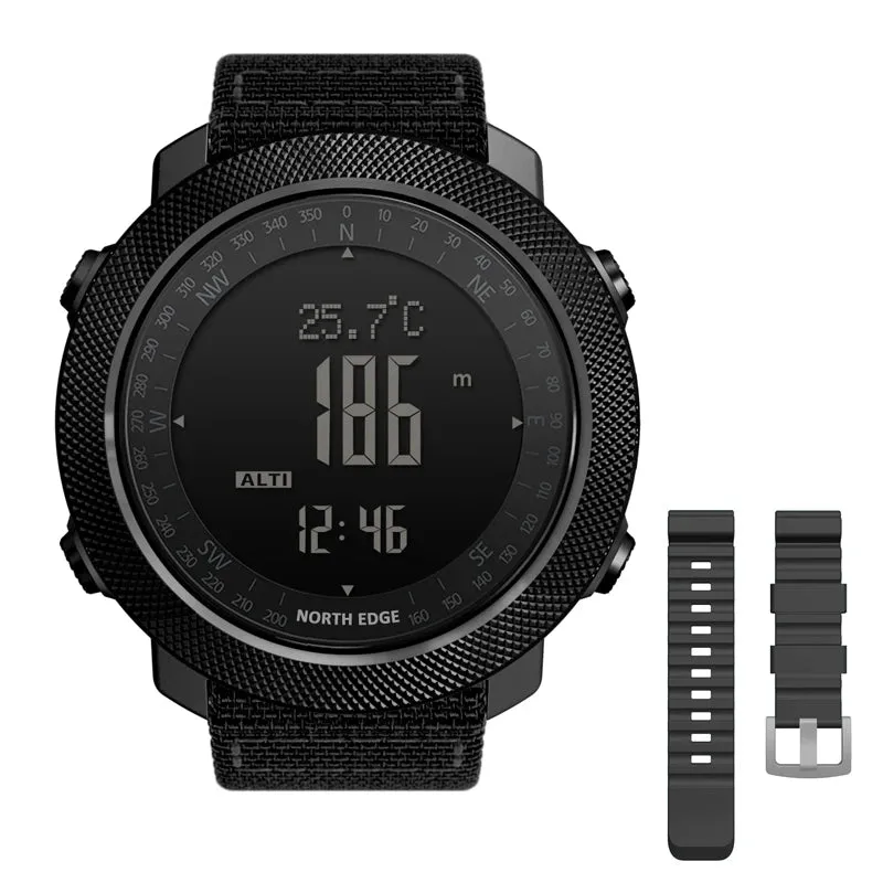 NORTH EDGE Men's Digital Sport Watch: Military Features & Waterproof