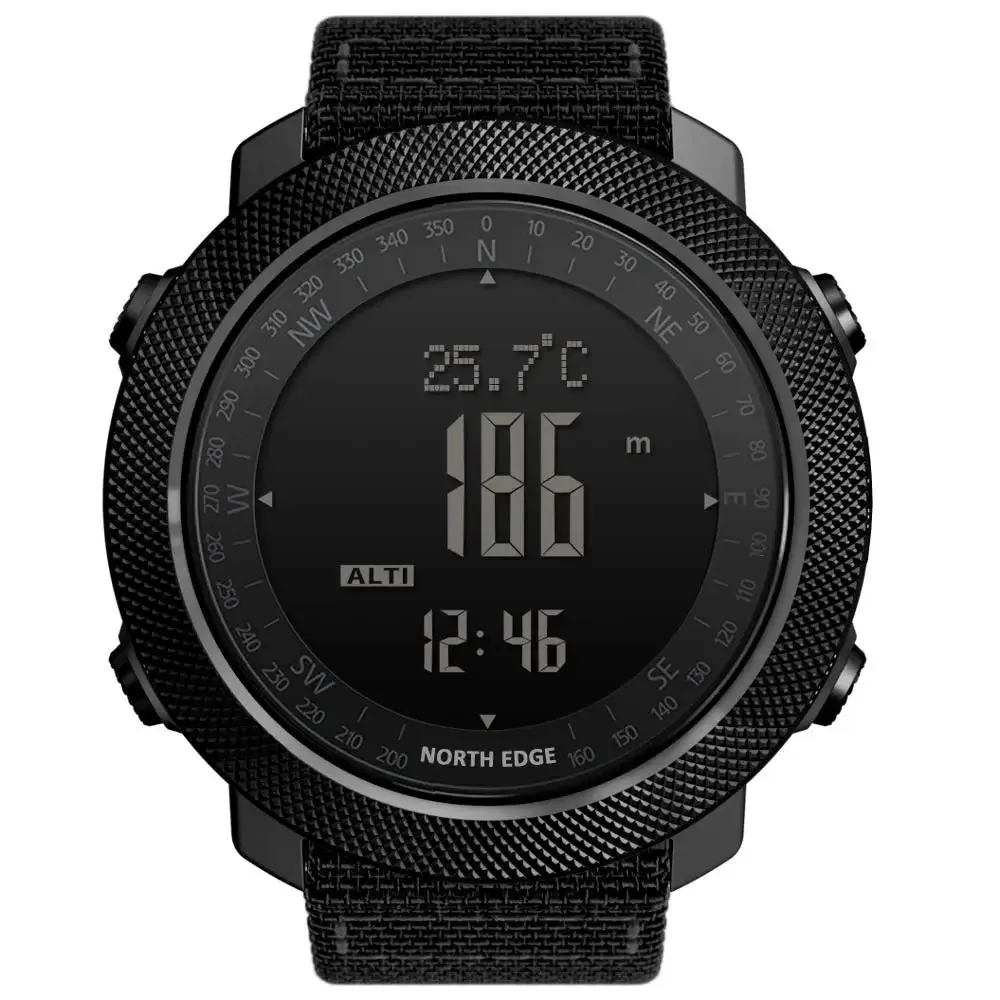 NORTH EDGE Men's Digital Sport Watch: Military Features & Waterproof