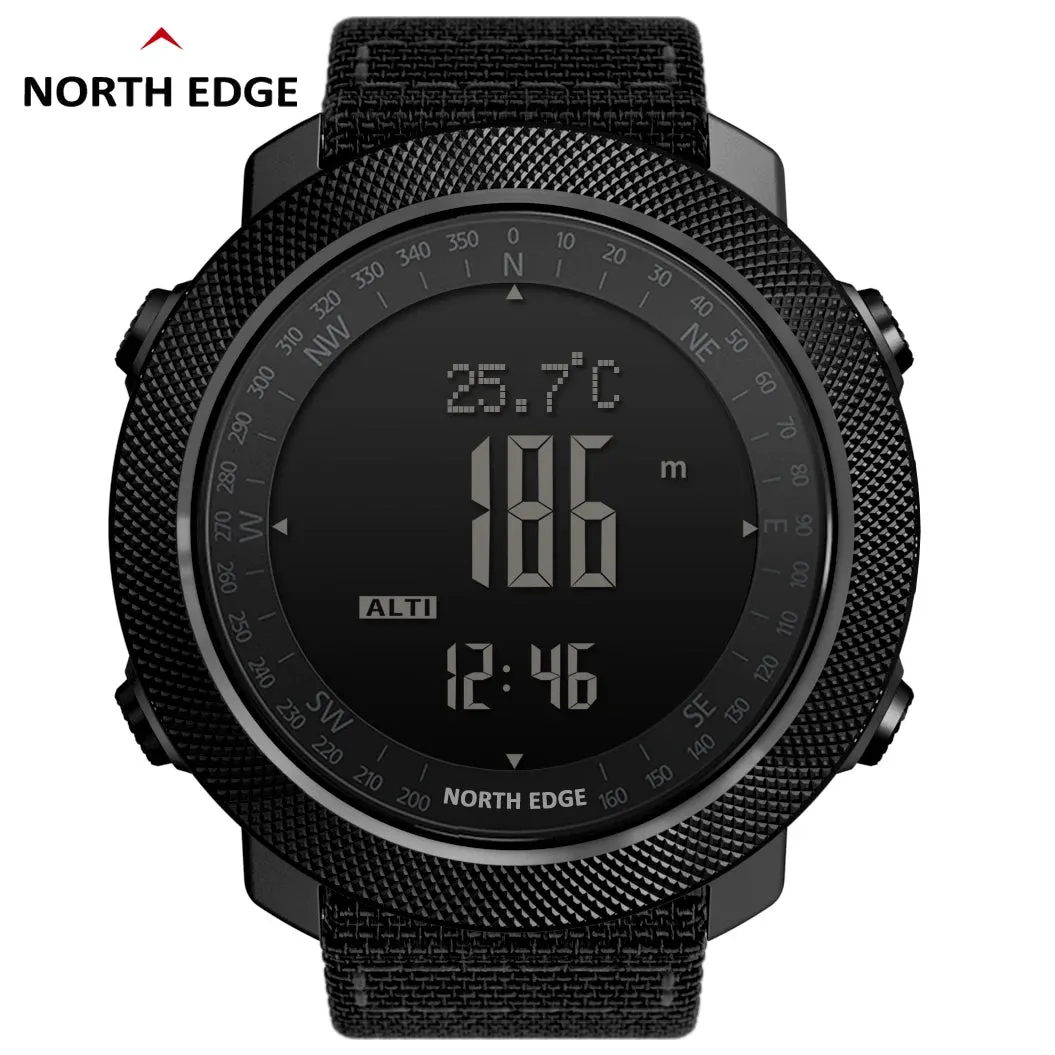 NORTH EDGE Men's Digital Sport Watch: Military Features & Waterproof