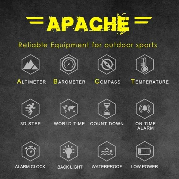 North Edge Men's Military Style Digital Sports Watch