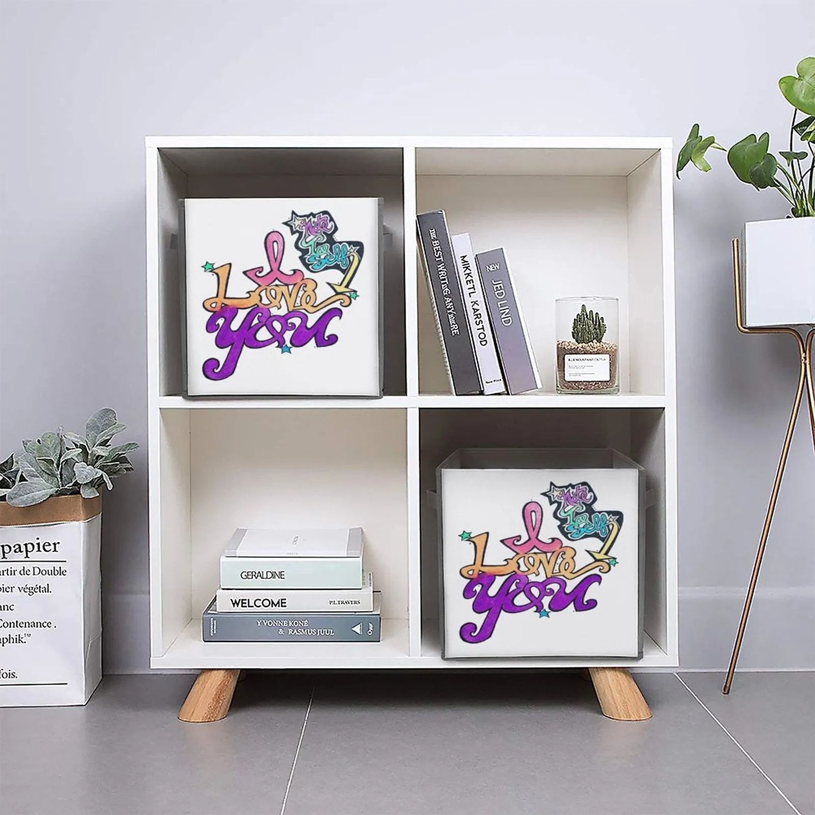 Note To Self.....I Love You! Folding Storage Bin