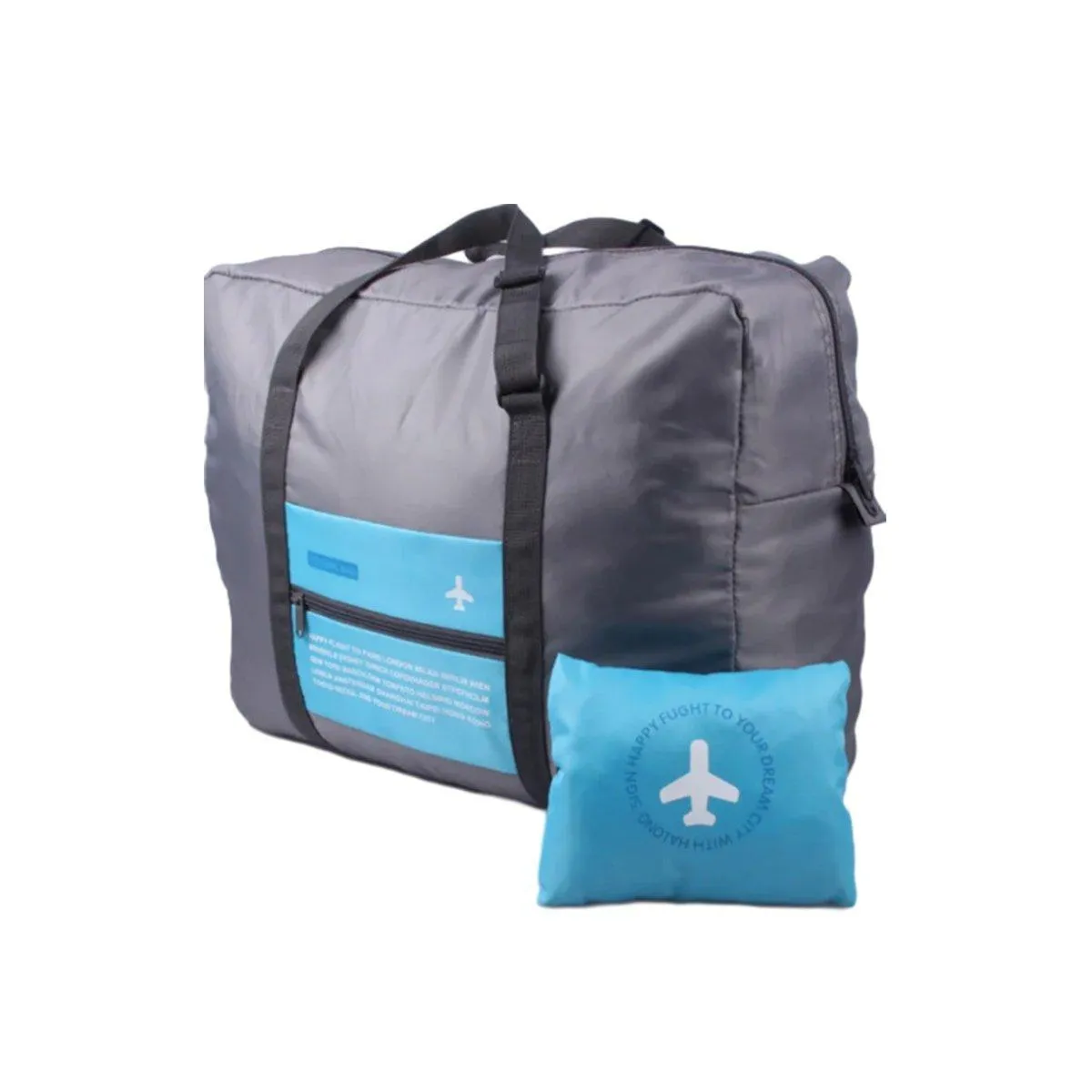 Nylon Waterproof Collapsible Travel Bag Large Suitcase Clothing Organizer