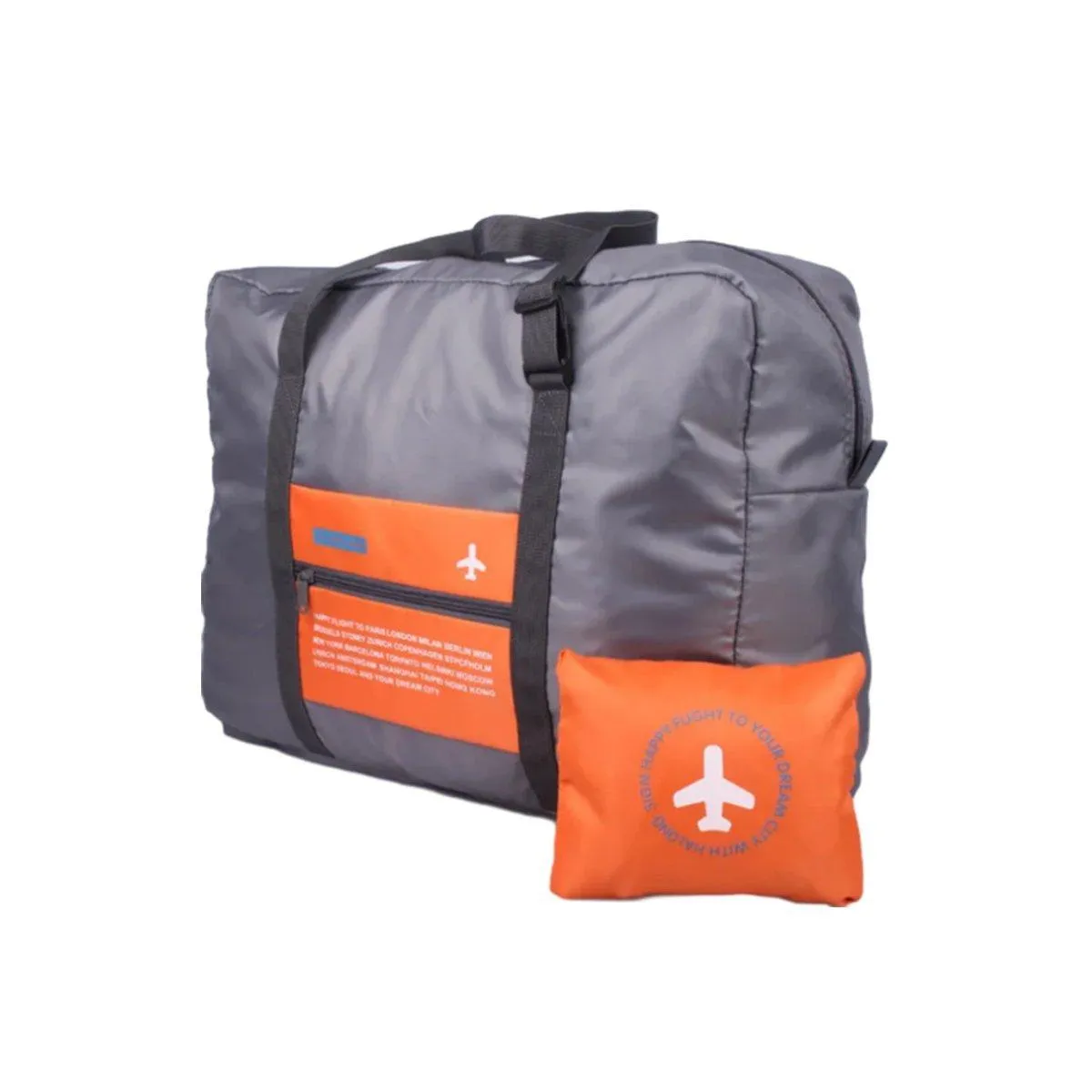 Nylon Waterproof Collapsible Travel Bag Large Suitcase Clothing Organizer