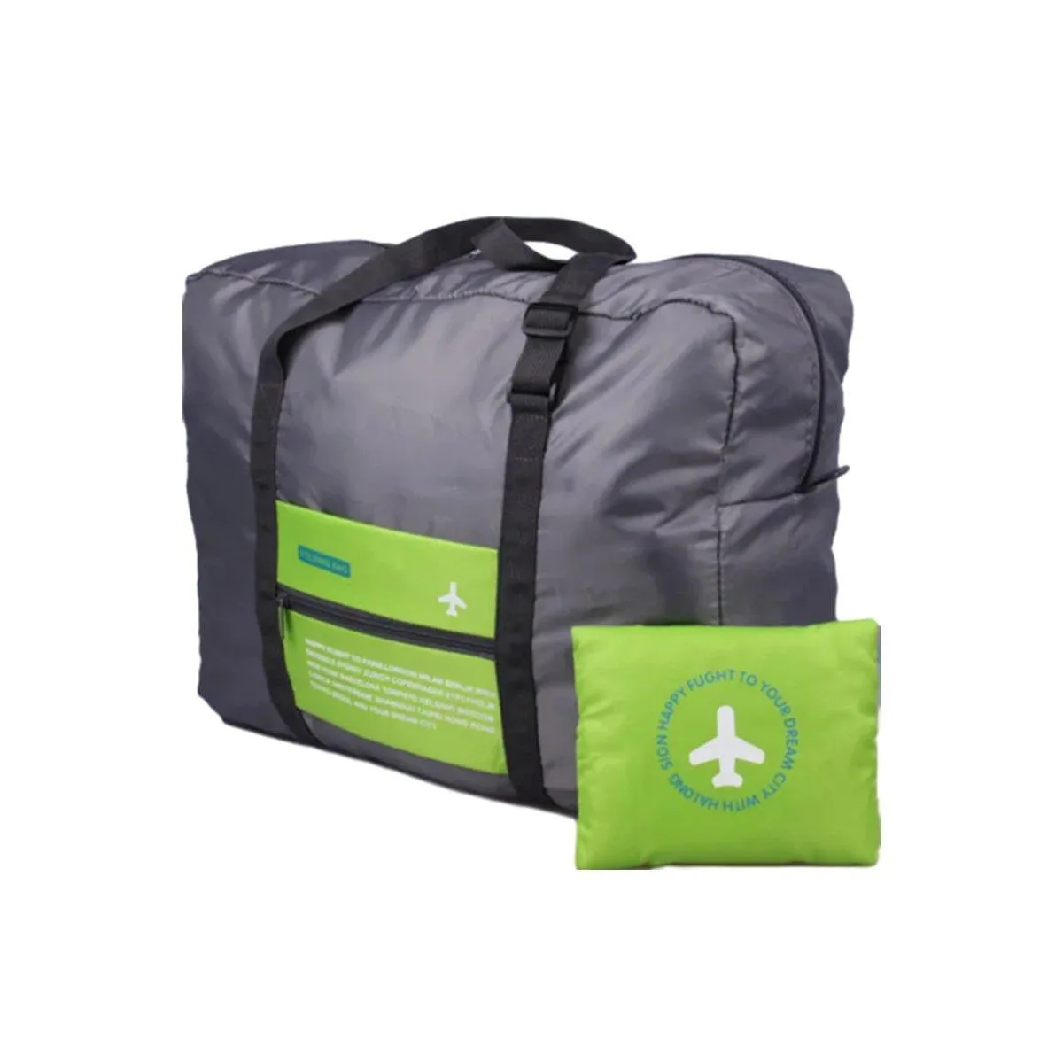 Nylon Waterproof Collapsible Travel Bag Large Suitcase Clothing Organizer