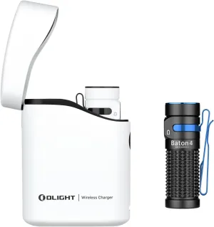 OLIGHT Baton4 Premium Edition EDC Flashlights 1300 Lumens with Type-C Charging Box Bundle with Baton4 Rechargeable Portable Light