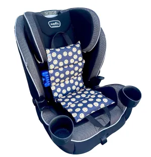 Original Car Seat Cooler Washable Insulated Ice Pack Infant Car Seat Cooling Cushion Mat for Hot Weather Multifunctional Baby Cooling Pad (Yellow Smiley Face)