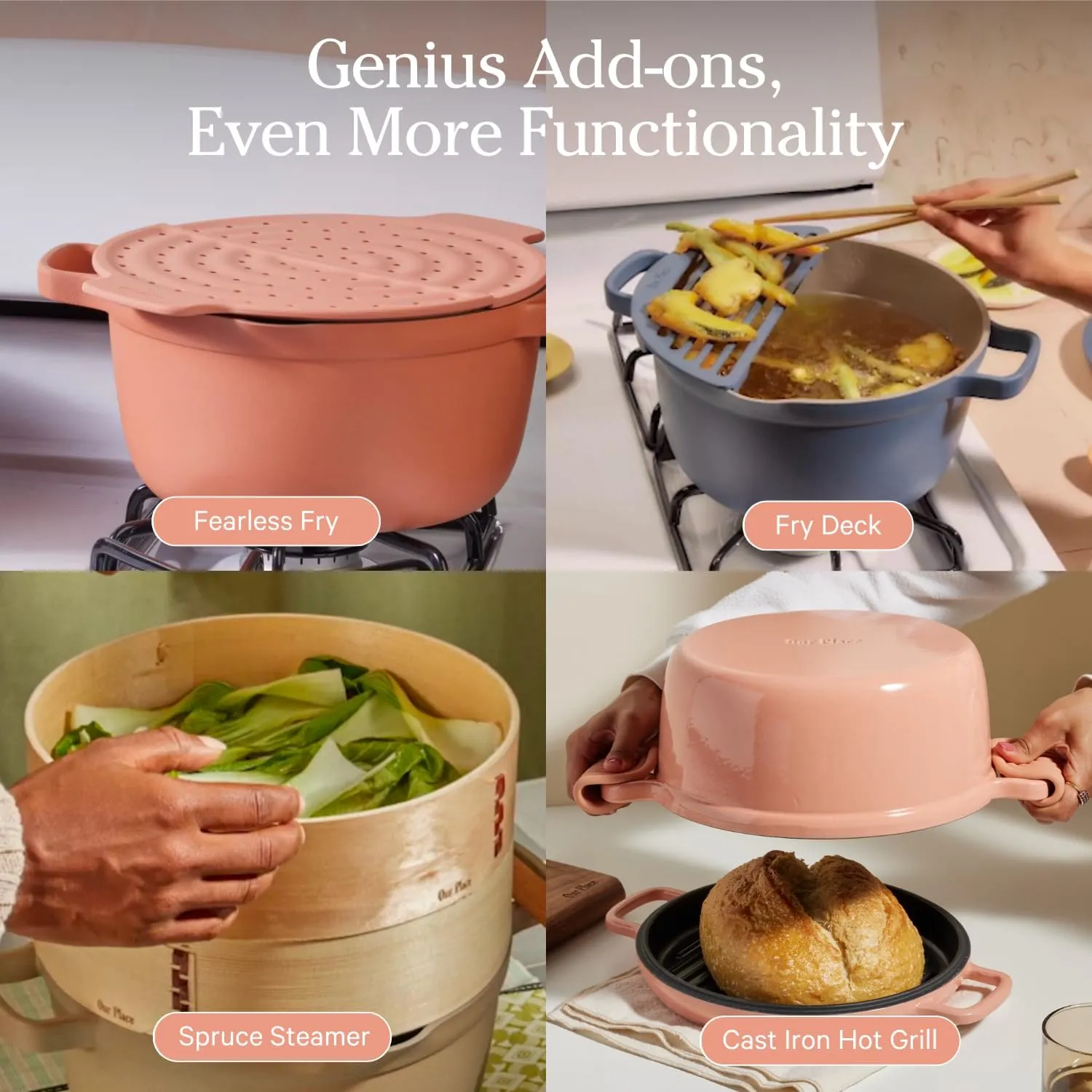 Our Place Perfect Pot - 5.5 Qt. Nonstick Ceramic Sauce Pan with Lid | Versatile Cookware for Stovetop and Oven | Steam, Bake, Braise, Roast | PTFE and PFOA-Free | Toxin-Free, Easy to Clean | Sage