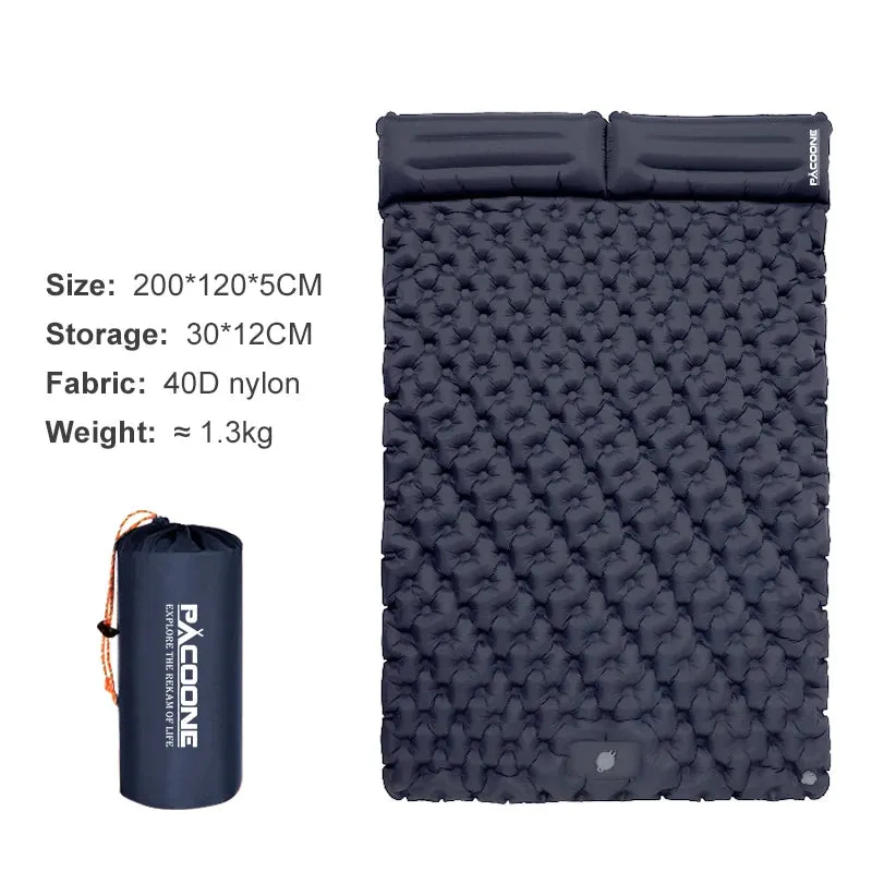Outdoor Camping Double Inflatable Mattress Extra Wide