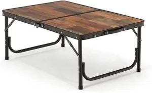 Outdoor Foldable Camping Table Aluminum Ultralight Outdoor Folding Desk BBQ Furniture for Hiking Travel BBQ (Color : D, Size : L) (D Small)