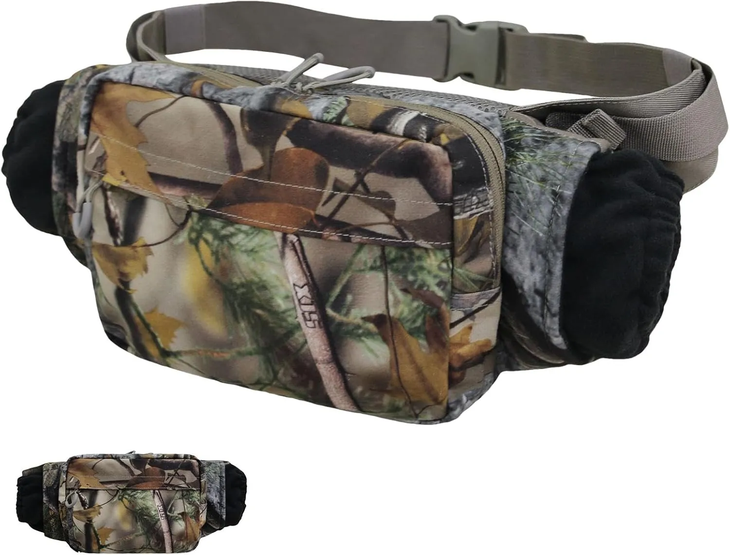 Outdoor Hand Warmer Pouch - Hunting Fleece Hand Muff with Front Pocket | Waist Pouch Organization Hand Warmer for Fishing, Camping