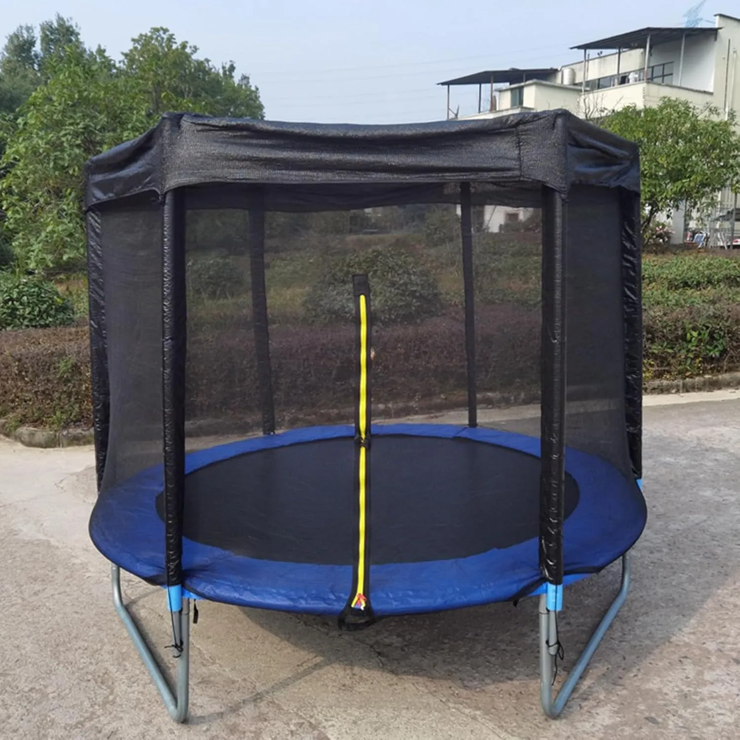 Outdoor Trampoline Shade Cover, Trampoline Sun Protection Net Insulation Breathable Shade Top Cloth, UV & Anti Leaves