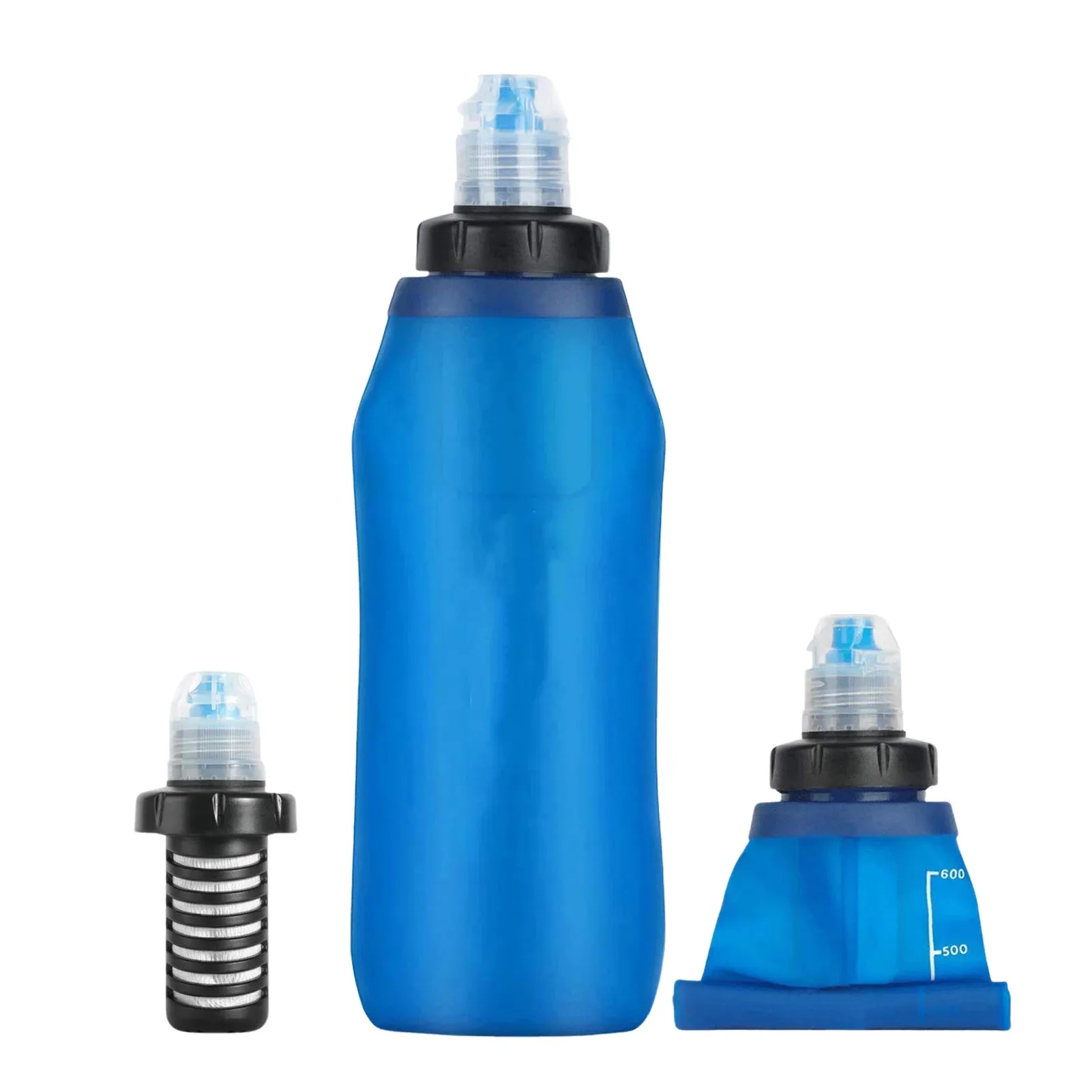 Outdoor Water Purifying Survival Water Filter Bottle - Essential Drinking Water Purifier for Backpacking, Emergency, Hiking, and Camping