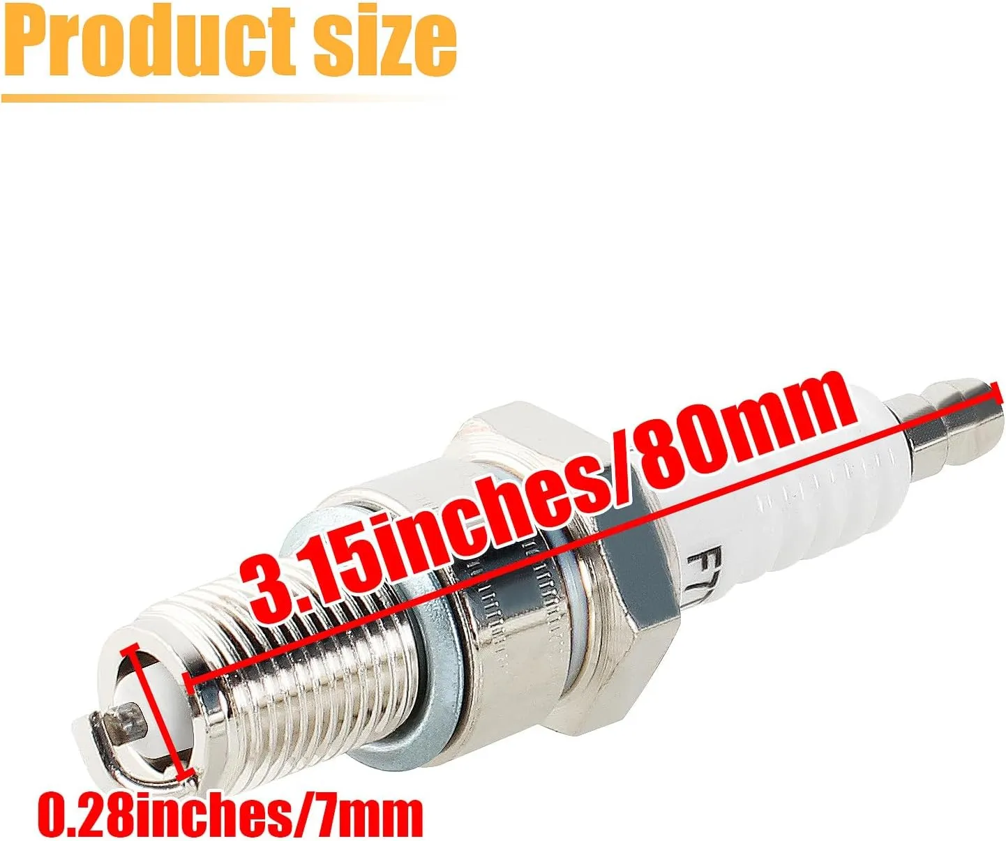 Pack-of-10 Spark Plug F7TC for Generator Lawn Mower Tractor Rototiller Water Pump Go Kart Mini Bike Harbor Freight Predator 212cc Champion 196cc GCV160 GCV190 GX390 BP7ES W5D1 W5DC N7YC N9YC
