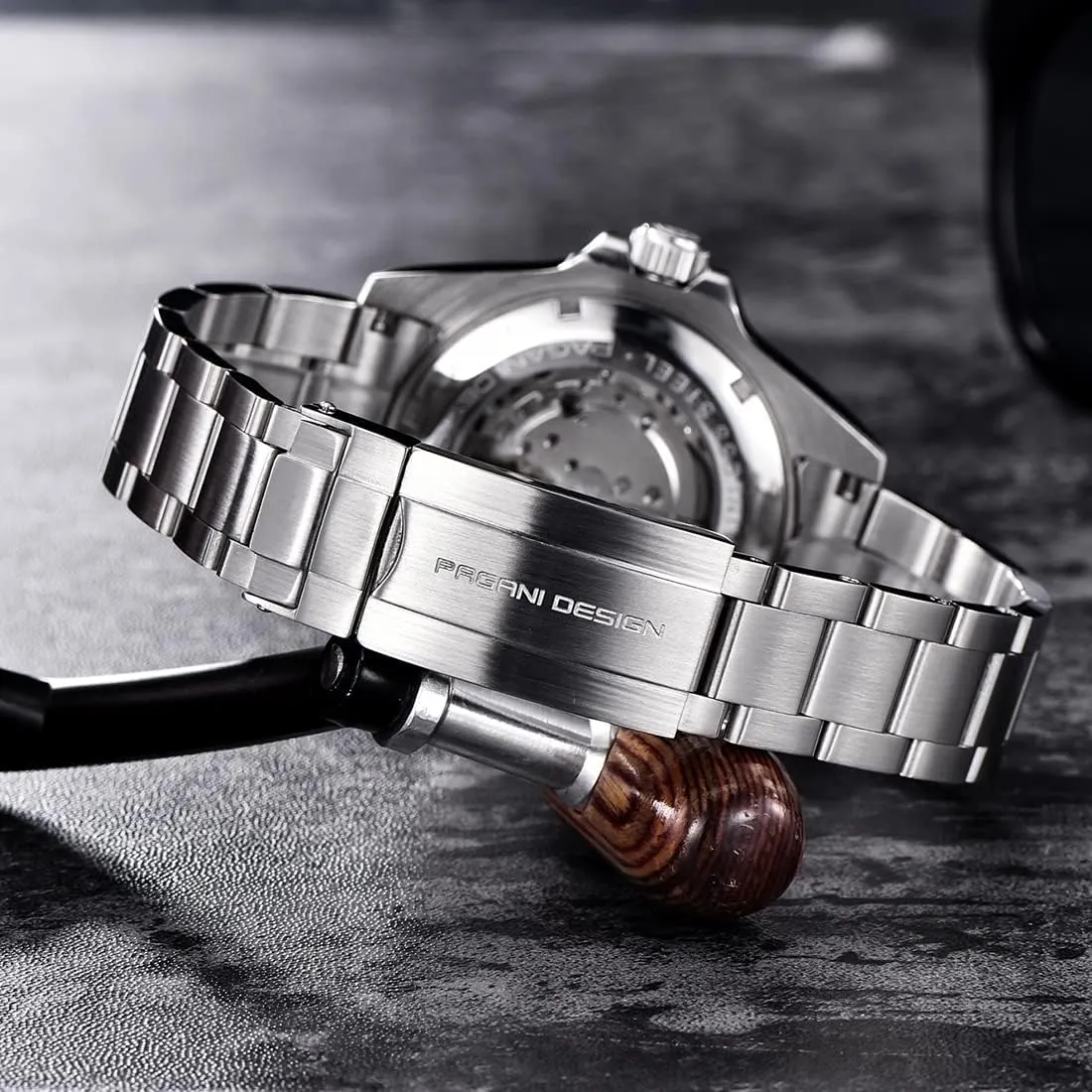 Pagani Design New Men's Mechanical Watch Luxury Ceramic Bezel Japanese Movement Stainless Steel Fashion Classic Automatic Watch Sapphire Glass Men's Watch 100 Meters Water Resistant Relogio Masculino…