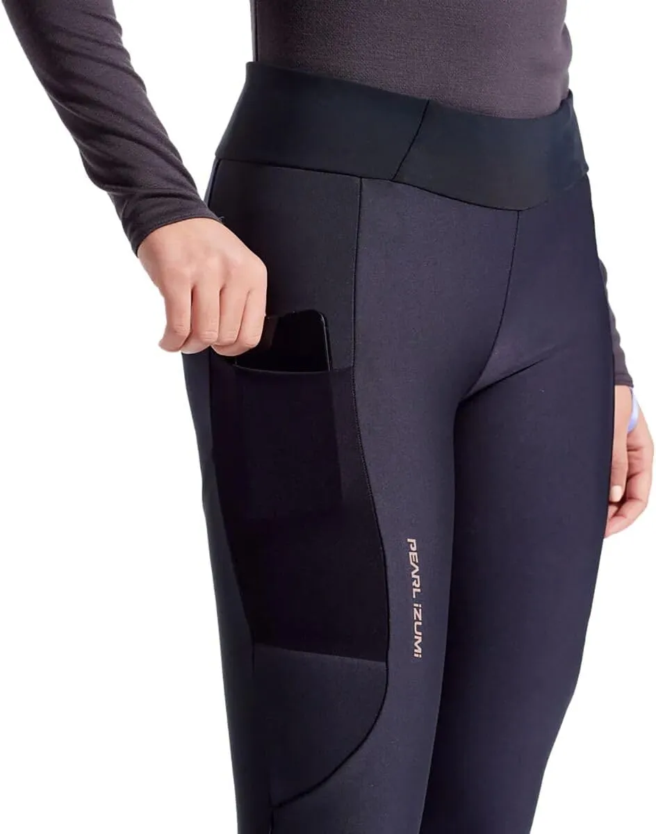 PEARL IZUMI Women's Cycling Tight, Insulated with High-Stretch Fabric & Thigh Pockets, Water & Wind Protection, AmFIB