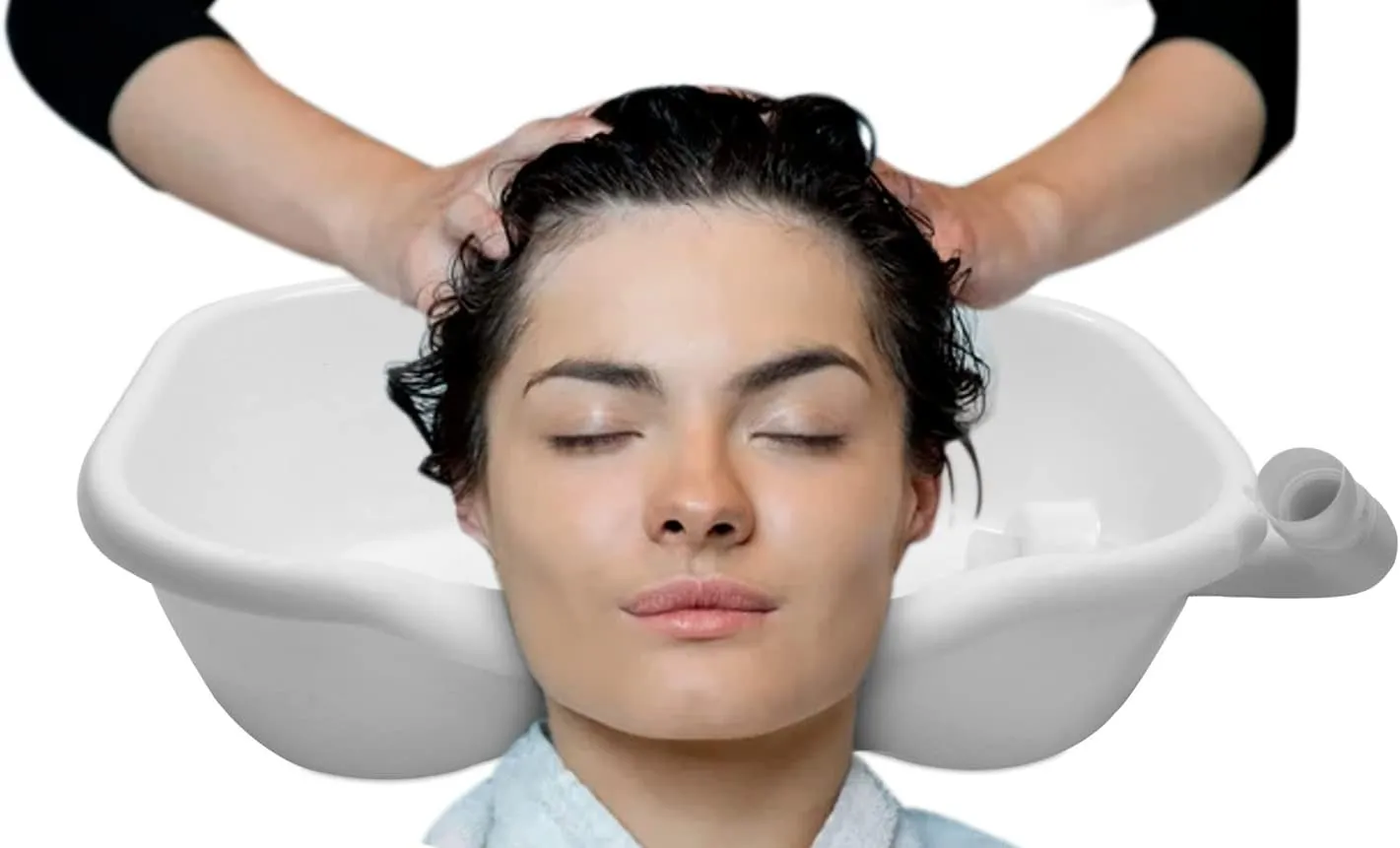 PEPE Mobility - Portable Shampoo Bowl, Hair Washing Basin Bedridden, Plastic Adults, Tray Elderly