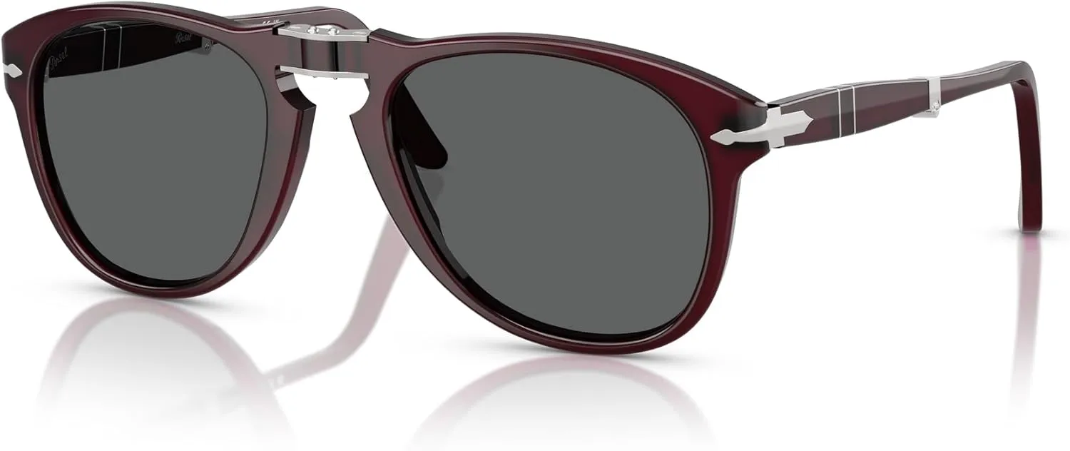 Persol Men's Po0714 Folding Aviator Sunglasses