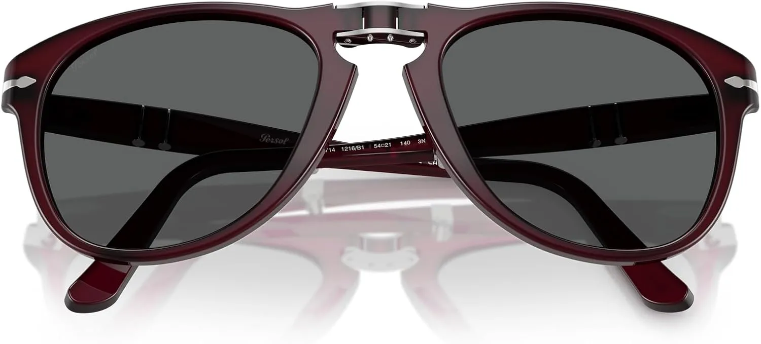 Persol Men's Po0714 Folding Aviator Sunglasses