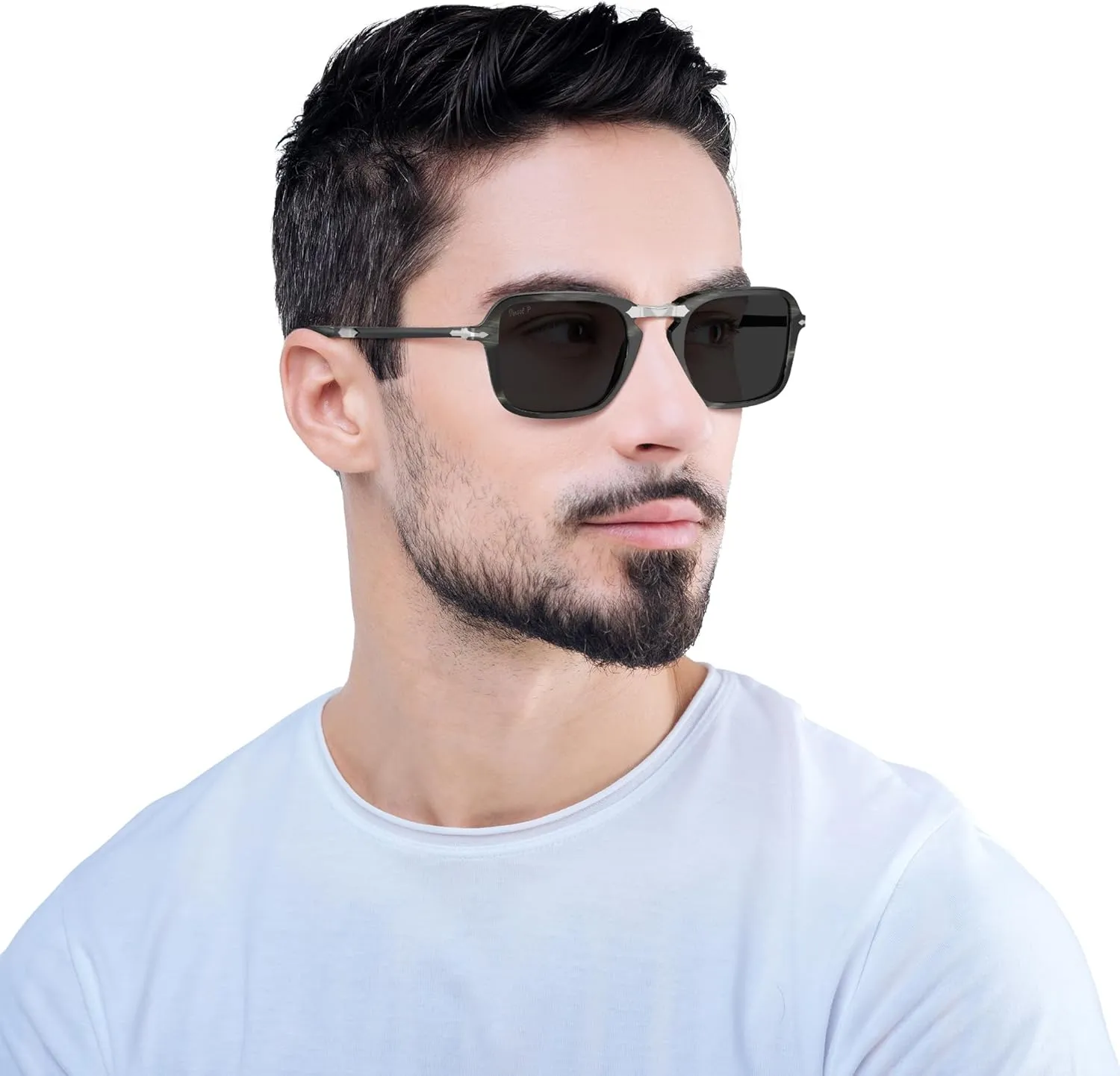 Persol Men's Po3330s Rectangular Sunglasses